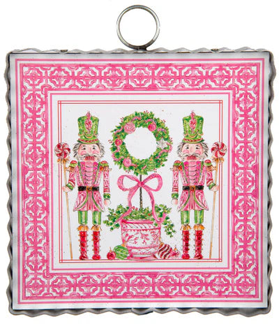 The Round Top Collection Mini Pink Nutcrackers Print