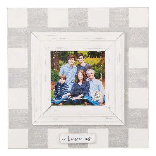 Glory Haus I Love Us Plaid Frame