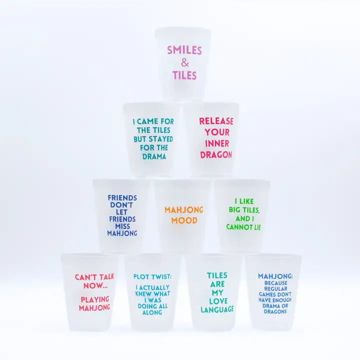 My Fair Mahjong Frosted Cups
