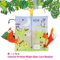 Bebe Mondo Tails Cloth Book Jungle with Teether
