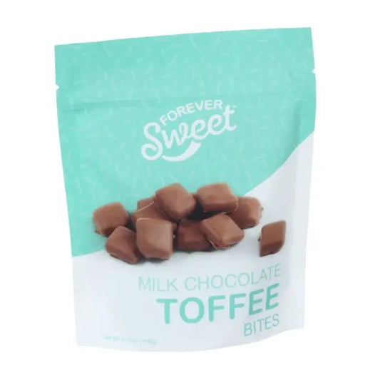 Forever Sweet Mini Milk Toffee Bites 5.25 oz Pouch Bag