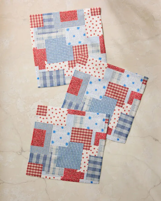 Geometry Stars and Stitches Dishcloth Set