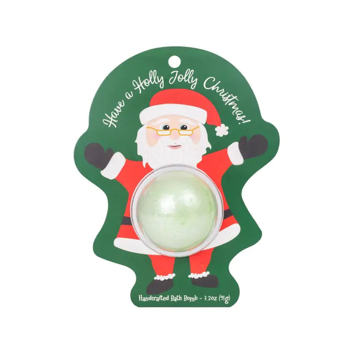 Cait + Co Santa Bath Bomb Clamshell W/Glitter