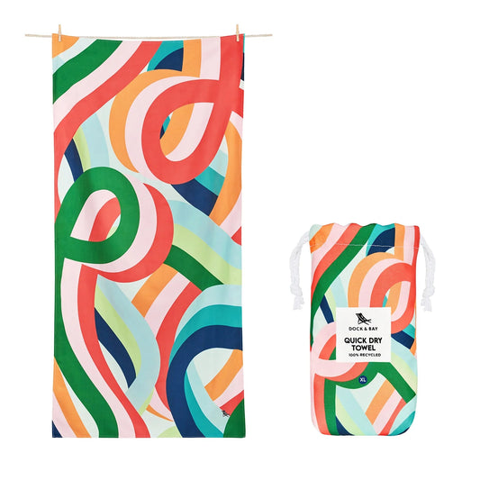 Dock & Bay Quick Dry Towels - Fruit Loops - GRS Certified-L