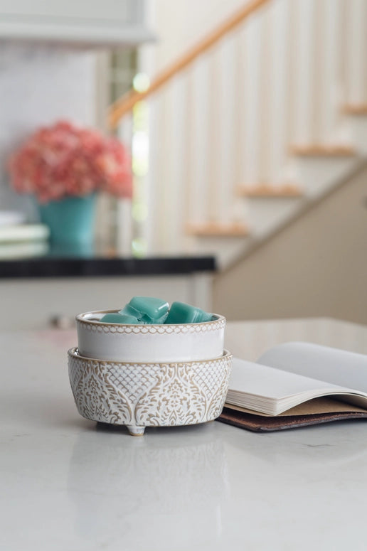 2-in-1 Fragrance Warmer Vintage White