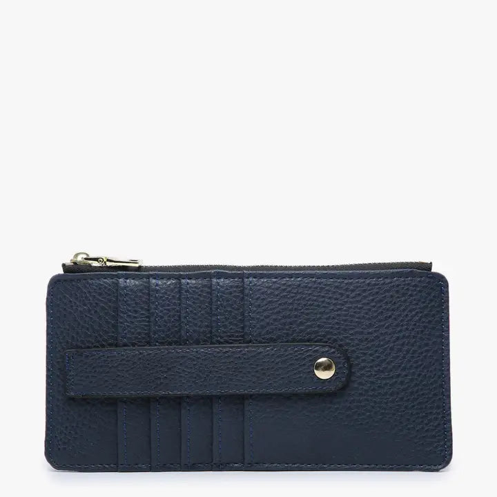 Jen & Co. Saige Slim Card Holder Wallet-Navy