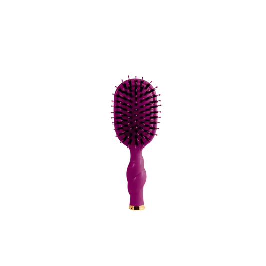 Teleties Mini Boar Bristle Hair Brush - Mulberry