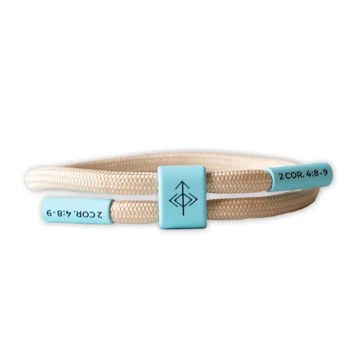 THE PRAYER I SHARE Knocked Down, Not Out Christian Cord Bracelet