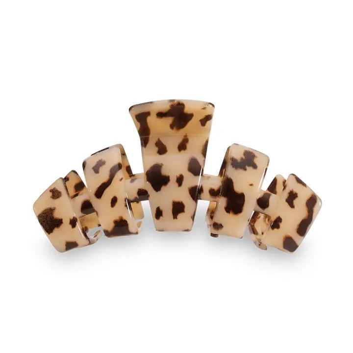 Teleties Classic Hair Clip | Tiny | Blonde Tortoise