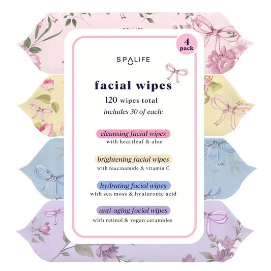My Spa Life Skincare Makeup Remover Facial Wipes Multi-Pack
