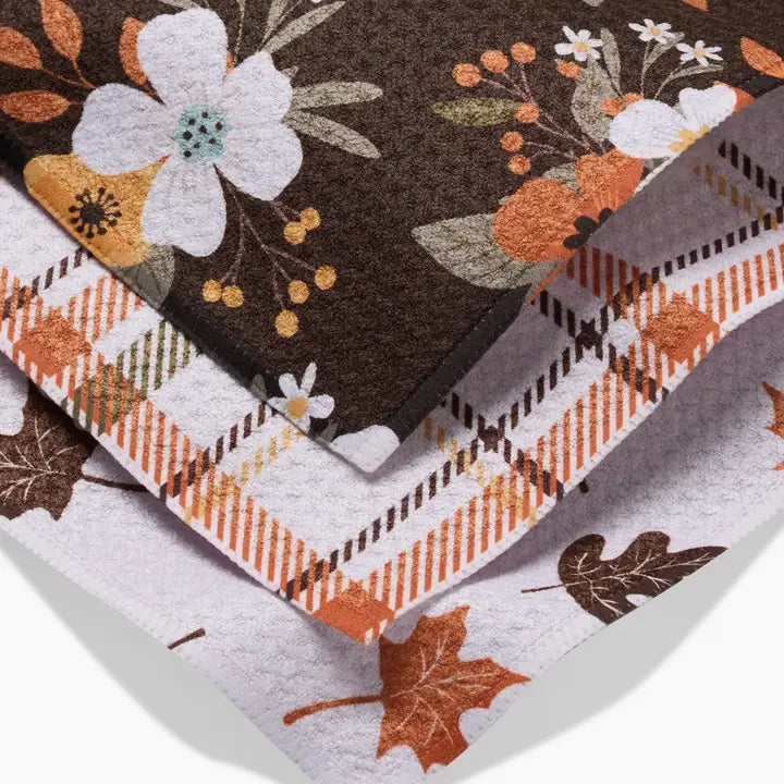 Geometry Autumnal Serenade Dishcloth Set