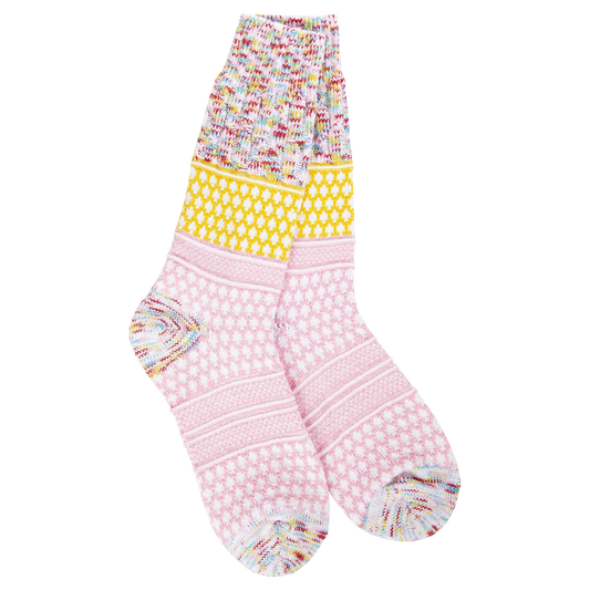World's Softest Socks Whimsical Gallery Textured Crew-Whimsical Multi