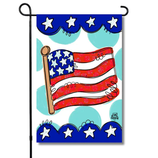 DK Designs Flag Garden Glam