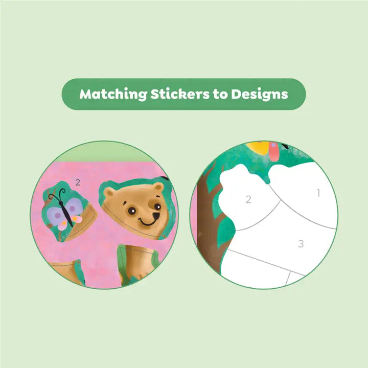 Tiger Tribe Sticker By Numbers - Animals