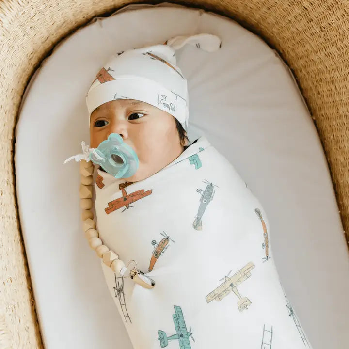 Copper Pearl Knit Swaddle Blanket - Ace