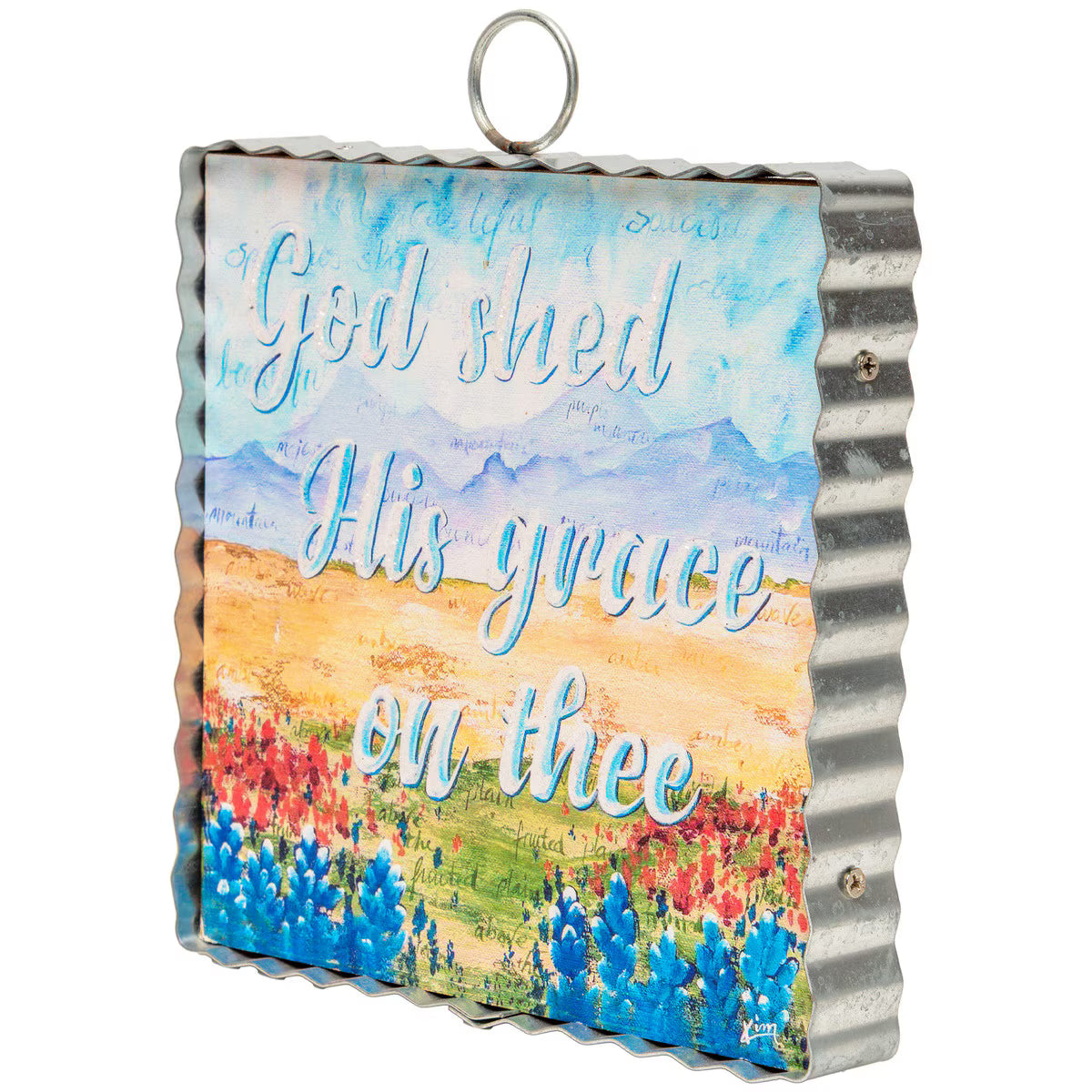 The Round Top Collection Mini Art "God Shed His Grace On Thee"