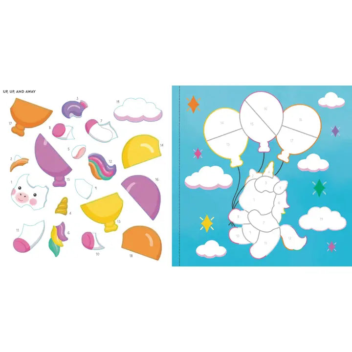 My First Color-By-Sticker Book -- Baby Unicorn Sparkles