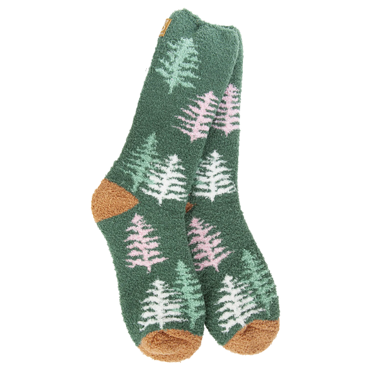 World's Softest Socks Holiday Cozy Crew-Woods