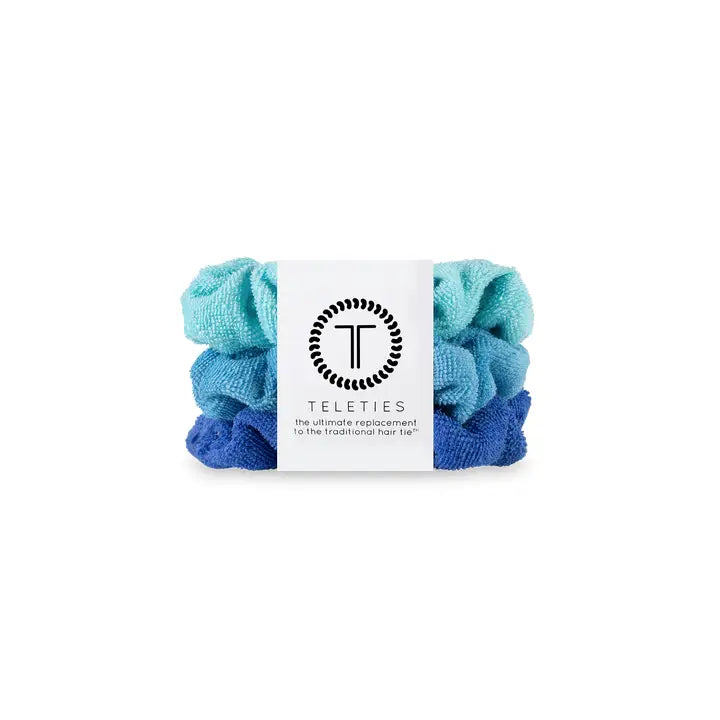 Teleties Bora Bora Terry Cloth Small Scrunchies