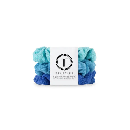 Teleties Bora Bora Terry Cloth Small Scrunchies