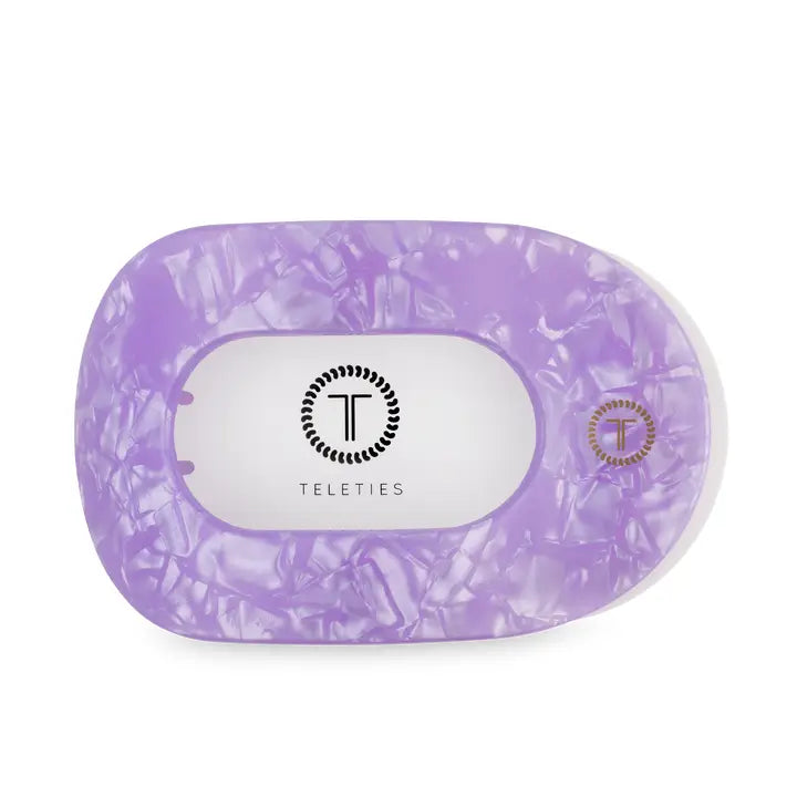 Teleties Flat Round Hair Clip | Large | Lavender Mist
