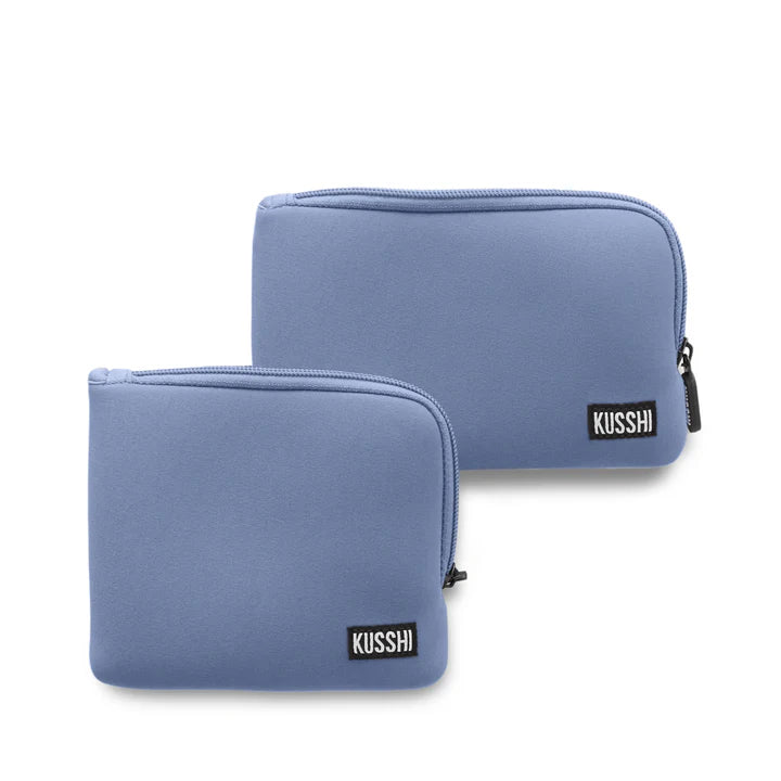 Kusshi On-the-Go Pouch Set-Pearl Blue