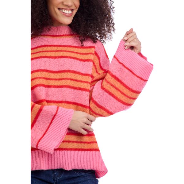 MUD PIE QUINNIE TURTLENECK SWEATER-PINK