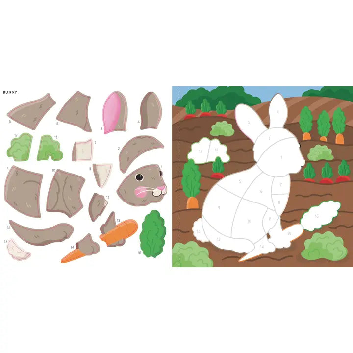 My First Color-By-Sticker Book -- Furry Friends