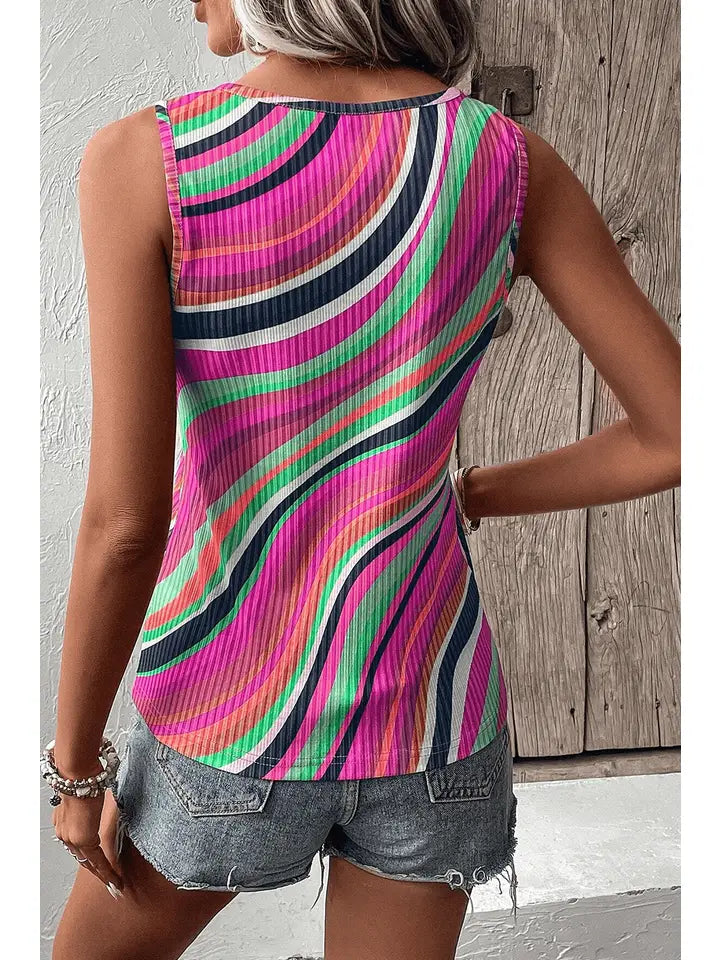 Liam & Company Tenzin Striped Tank Top