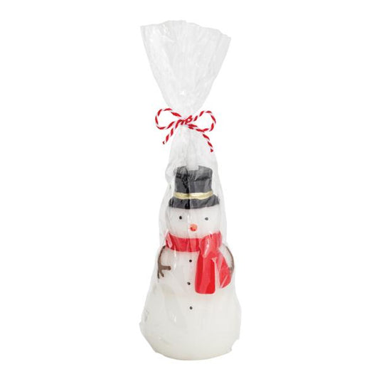 MUD PIE SNOWMAN FLAMELESS CANDLE