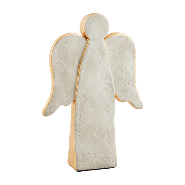 MUD PIE LARGE GOLD CONCRETE ANGEL