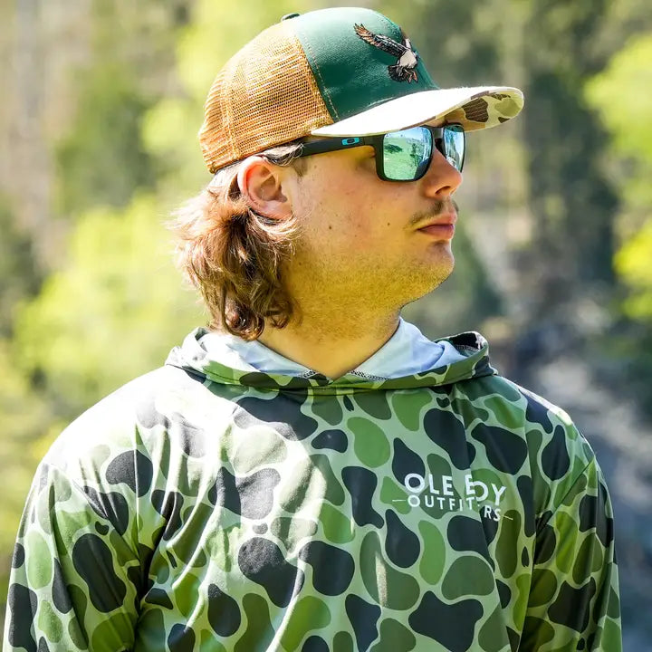 Ole Boy Flying Mallard Camo Trucker Hat