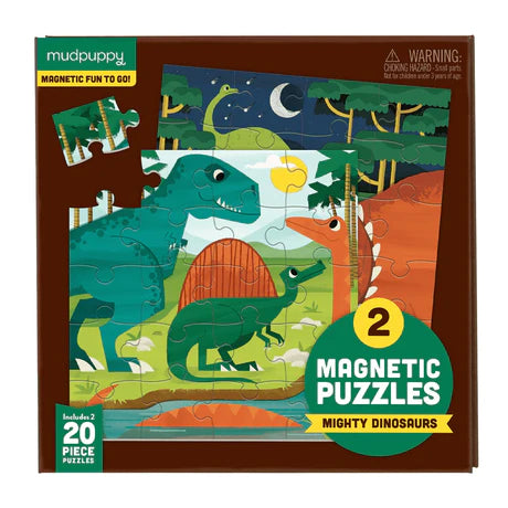 Mudpuppy Mighty Dinosaurs Magnetic Puzzle