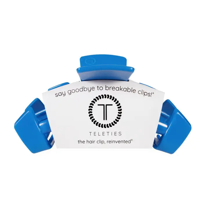 Teleties Classic Hair Clip | Large | USA Blue