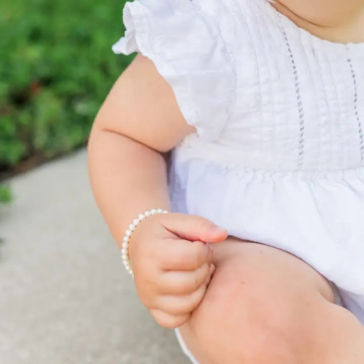 Cherished Moments Kids Sterling Silver Freshwater Pearl Baby Girl Bracelet