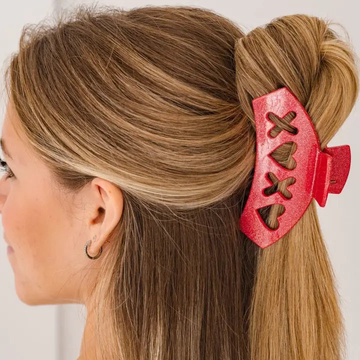 Teleties Red Sweet Talker Large Hair Clip