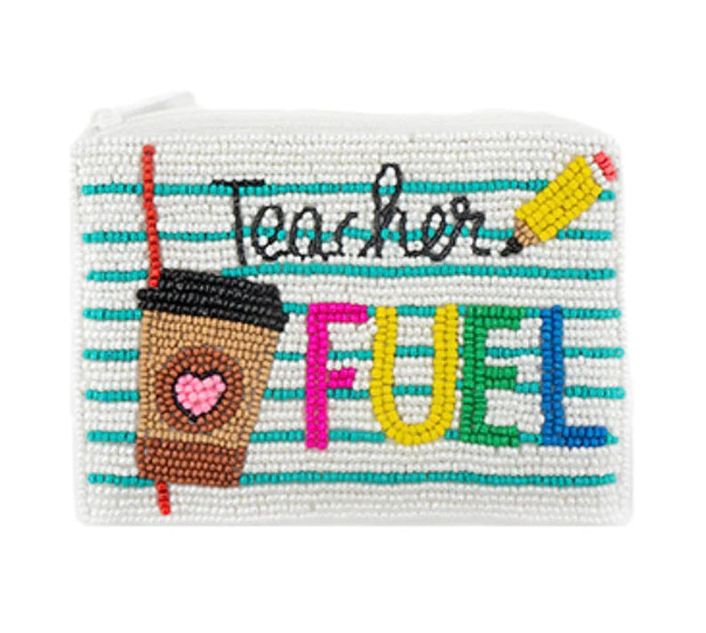 Viola Teacher Fuel Seed Bead Coin Purse