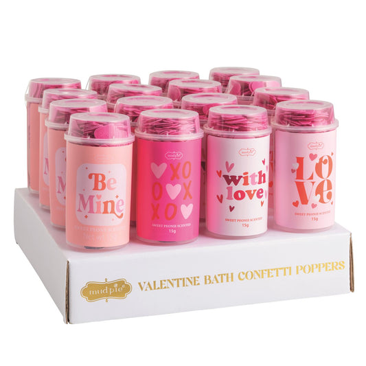 Mud Pie  Valentine's Bath Confetti Poppers