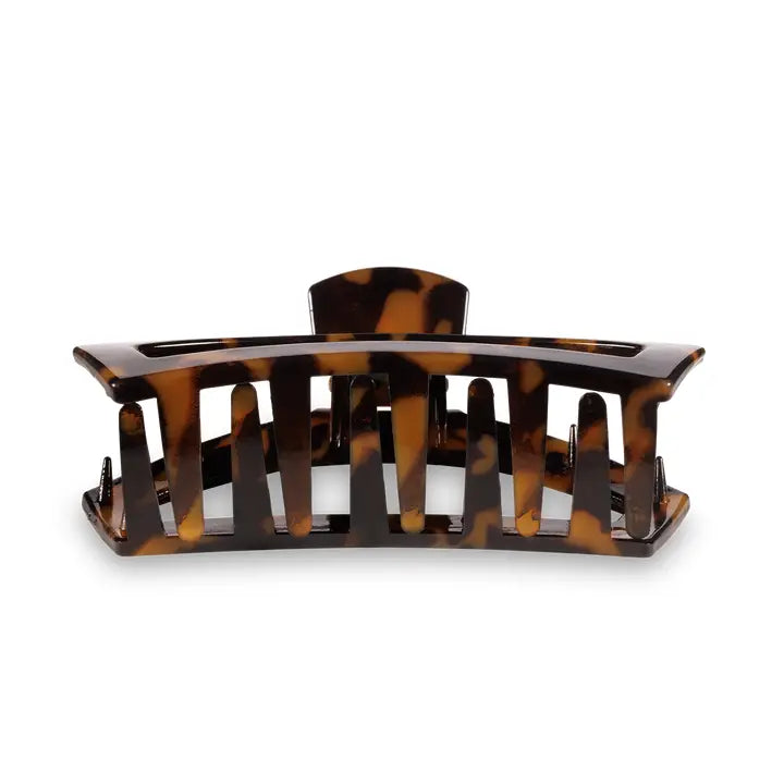 Teleties Open Hair Clip | Large | Tortoise