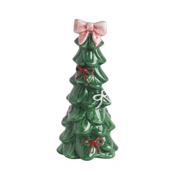 MUD PIE SMALL BOW CHRISTMAS TREE SITTER