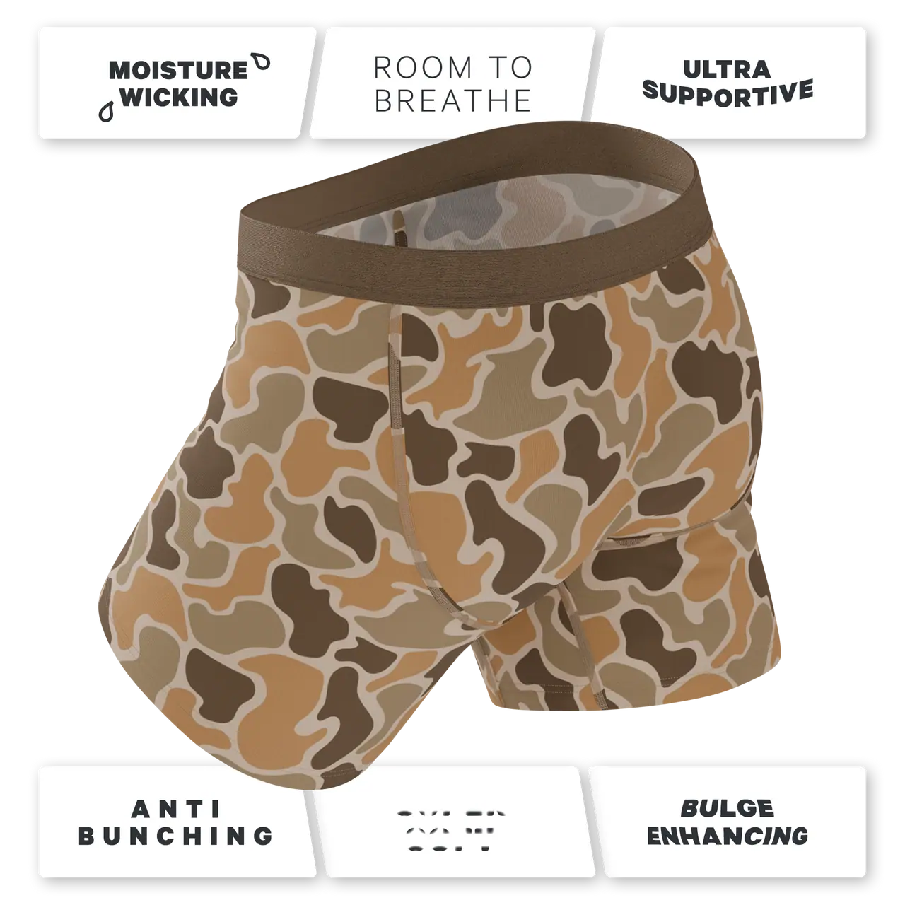 Shinesty The Out Of Sight - Light Duck Camo Ball Hammock® Pouch Underwear With Fly