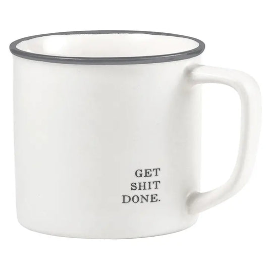 Santa Barbara Design Studio Face To Face Coffee Mug - Get Shit Done