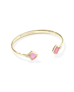 KENDRA SCOTT JOELLE CUFF BRACELET GOLD AZALEA ILLUSION S/M
