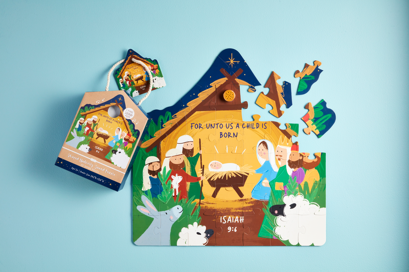 MUD PIE NATIVITY SOUND FLOOR PUZZLE