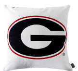 Campus Hammocks University of Georgia Logo Throw Pillow