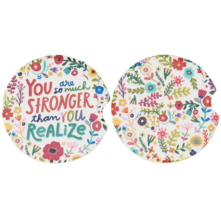 Primitives by Kathy So Much Stronger Car Coasters
