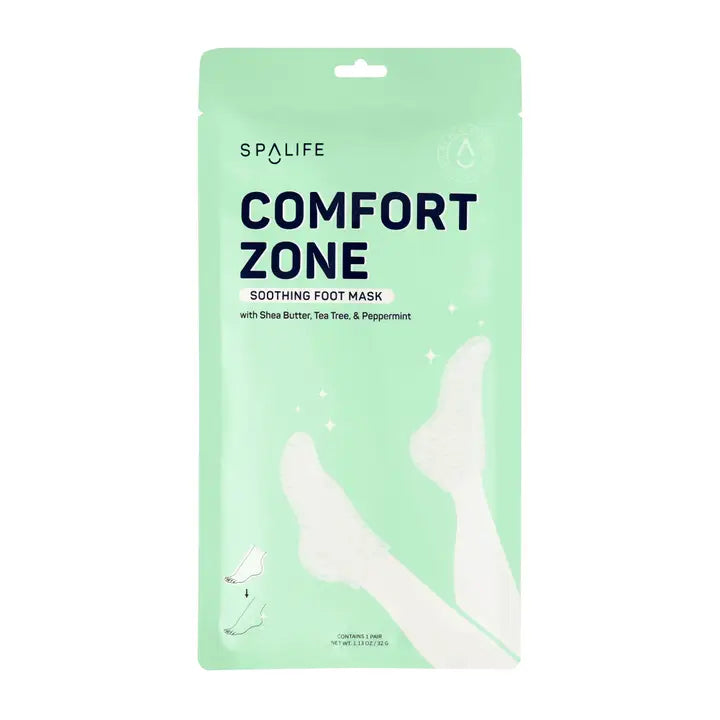 My Spa Life Comfort Zone Soothing Foot Mask with Shea Butter & Tea Tree