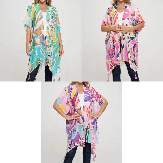 Accent Accessories Ellison Floral Kimono