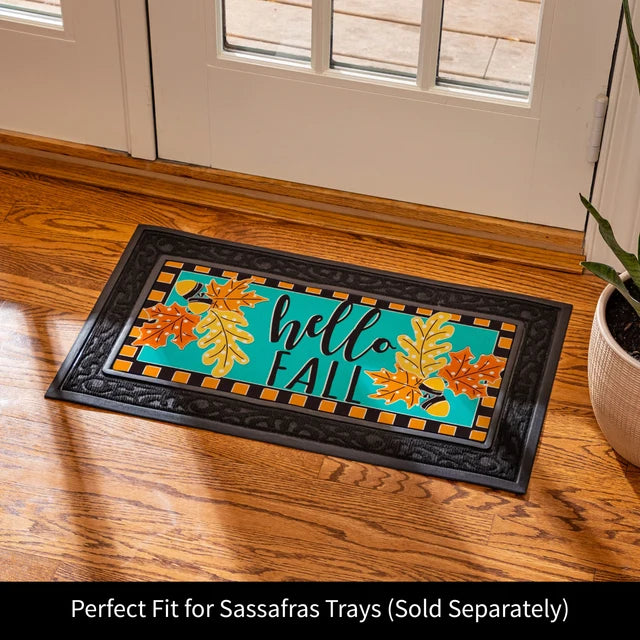 Evergreen Enterprises Hello Fall Leaves Sassafras Switch Mat, 22" x 10"