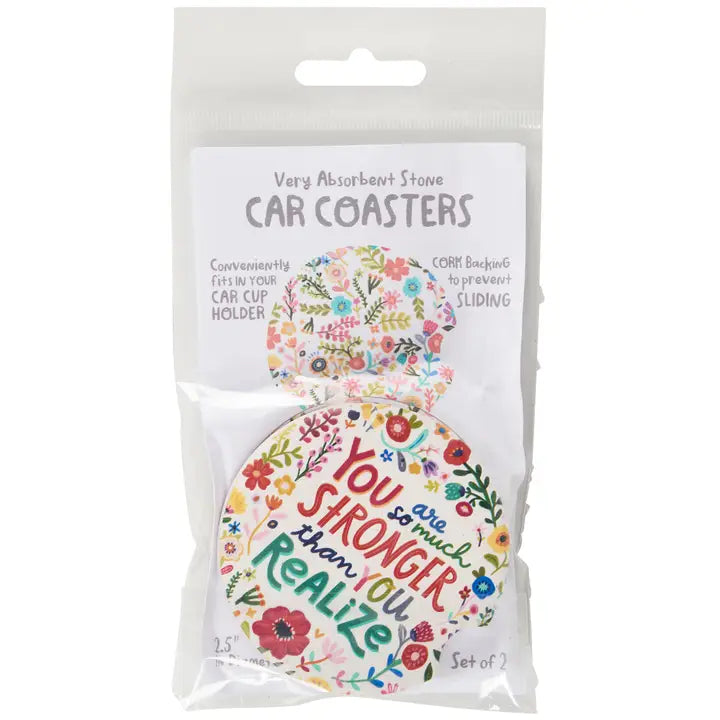 Primitives by Kathy So Much Stronger Car Coasters